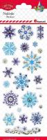 Opakowanie Naklejki wypukłe płatki śniegu 23szt.