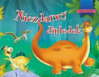 Niezdarny diplodok. Autor: Javier Inaraja (ilustr.). SmakLiter.pl Okładka książki Niezdarny diplodok