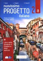 Nuovissimo Progetto italiano 2A Libro dello studente e Quaderno degli esercizi. Autor: L. Ruggieri, S. Magnelli. SmakLiter.pl Okładka książki Nuovissimo Progetto italiano 2A Libro dello studente e Quaderno degli esercizi