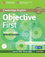 Objective First Student's Book without Answers + CD. Autor: Capel Annette, Sharp Wendy. SmakLiter.pl Okładka książki Objective First Student's Book without Answers + CD