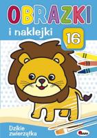 Okładka książki Obrazki i naklejki. Dzikie zwierzątka.