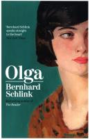 Olga. Autor: Schlink Bernhard. SmakLiter.pl Okładka książki Olga