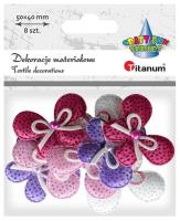 Opakowanie Ozdoba materiałowa Kokardki mix 8szt