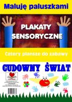 Plakaty sens. Maluję paluszkami. Cudowny świat. Autor: Wileńska Agnieszka. SmakLiter.pl Okładka książki Plakaty sens. Maluję paluszkami. Cudowny świat