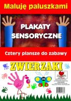 Okładka książki Plakaty sensoryczne. Maluję paluszkami. Zwierzaki