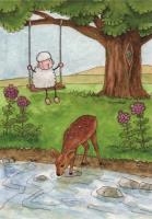 Pocztówka z kolorowanką - Dusza moja pragnie. Autor: Katarzyna Rymorz. SmakLiter.pl Okładka książki Pocztówka z kolorowanką - Dusza moja pragnie