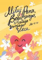 Okładka książki Pocztówka z kolorowanką - Miłuj Pana Boga swego