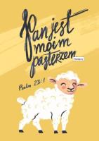 Okładka książki Pocztówka z kolorowanką - Pan jest moim pasterzem