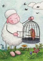 Pocztówka z kolorowanką - Uciśnionych wypuści. Autor: Katarzyna Rymorz. SmakLiter.pl Okładka książki Pocztówka z kolorowanką - Uciśnionych wypuści