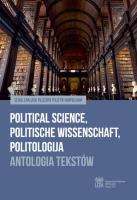 Opakowanie Political Science, Politische Wissenchaft i Politologija. Antologia tekstów