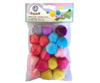 Opakowanie Pompony dekoracyjne 30mm - Wełniane kłębuszki