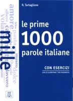Prime 1000 parole italiane Con esercizi. Autor: Tartaglione R.. SmakLiter.pl Okładka książki Prime 1000 parole italiane Con esercizi