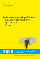 Okładka książki Profesjonalna obsługa klienta. Przedstawiciel handlowy, sprzedawca, kasjer