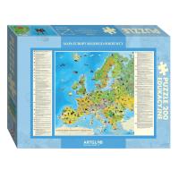 Puzzle 200 Europa Młodego Odkrywcy. Wydawca: Artglob. SmakLiter.pl Opakowanie Puzzle 200 Europa Młodego Odkrywcy