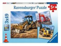 Opakowanie Puzzle 3x49 Maszyny budowlane