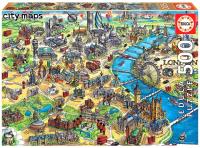Puzzle 500 Mapa Londynu G3. Wydawca: Educa. SmakLiter.pl Opakowanie Puzzle 500 Mapa Londynu G3