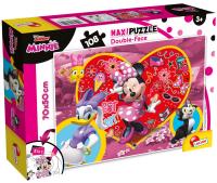 Puzzle dwustronne maxi Myszka Minnie 108. Wydawca: Lisciani. SmakLiter.pl Opakowanie Puzzle dwustronne maxi Myszka Minnie 108