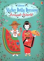 Sticker Dolly Dressing Around the World. Autor: Emily Bone. SmakLiter.pl Okładka książki Sticker Dolly Dressing Around the World