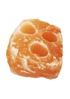 Zdjęcie produktu Świecznik solny himalajski 3-dziury naturalny