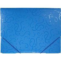 Opakowanie Teczka A4 z gumką wzory niebieska