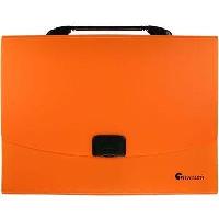 Opakowanie Teczka A4 z rączką 12 przegródek fluo pomarańczowa