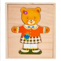 Opakowanie Układanka drewniana Misiek