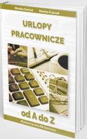 Urlopy pracownicze od A do Z. Autor: Frączek Monika, Monika Cieślak. SmakLiter.pl Okładka książki Urlopy pracownicze od A do Z