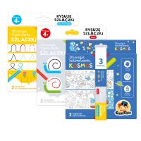 Zestaw rysowanek Kosmos. Autor: Opracowanie zbiorowe. SmakLiter.pl Okładka książki Zestaw rysowanek Kosmos