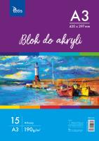Opakowanie Blok do akryli A3 15 kartek KB012-A3