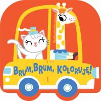 Brum, brum, koloruję! - Samochód. Autor: Opracowanie zbiorowe. SmakLiter.pl Okładka książki Brum, brum, koloruję! - Samochód