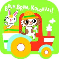 Brum, brum, koloruję! - Traktor. Autor:   Praca zbiorowa. SmakLiter.pl Okładka książki Brum, brum, koloruję! - Traktor