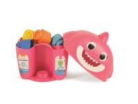 Clemmy Wiaderko Baby Shark z figurką. Wydawca: Clementoni. SmakLiter.pl Opakowanie Clemmy Wiaderko Baby Shark z figurką