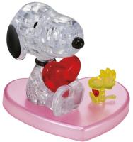 Crystal puzzle Snoopy z sercem. Wydawca: Bard Centrum Gier. SmakLiter.pl Opakowanie Crystal puzzle Snoopy z sercem