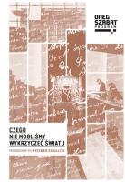 Okładka książki Czego nie mogliśmy wykrzyczeć światu