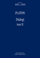 Dialogi T.2. Autor: Platon. SmakLiter.pl Okładka książki Dialogi T.2