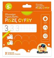 Dłuuugie rysowanki Piszę cyfry. Autor: Opracowanie zbiorowe. SmakLiter.pl Okładka książki Dłuuugie rysowanki Piszę cyfry