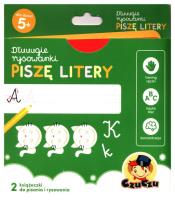 Dłuuugie rysowanki Piszę litery. Autor: Opracowanie zbiorowe. SmakLiter.pl Okładka książki Dłuuugie rysowanki Piszę litery