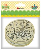 Opakowanie Drewniane dekoracje pisanki 80x98mm 6szt