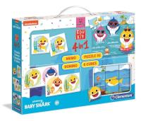 EduKit 4w1 Baby Shark. Wydawca: Clementoni. SmakLiter.pl Opakowanie EduKit 4w1 Baby Shark