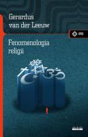 Fenomenologia religii. Autor: Gerardus van der Leeuw. SmakLiter.pl Okładka książki Fenomenologia religii