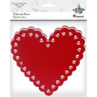 Opakowanie Filcowe serca 155x145mm mix 8szt