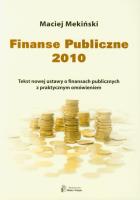 Okładka książki Finanse Publiczne 2010