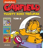 Garfield T.9 Tłusty koci trójpak. Autor: Jim Davis. SmakLiter.pl Okładka książki Garfield T.9 Tłusty koci trójpak