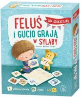 Gra - Feluś i Gucio grają w sylaby. Autor: Marcin Dudek. SmakLiter.pl Okładka książki Gra - Feluś i Gucio grają w sylaby