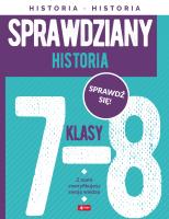 Historia. Sprawdziany dla klasy 7-8. Autor: Talik Jacek. SmakLiter.pl Okładka książki Historia. Sprawdziany dla klasy 7-8