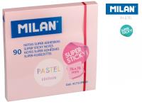 Opakowanie Karteczki samoprzylepne różowe Milan super sticky pastel 76 x 76, 90 sztuk