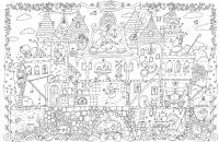 Opakowanie Kolorowanka podłogowa XXL Zamek księżniczek wyd.2021