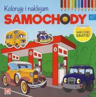 Koloruje i naklejam. Samochody. Fakt Dzieciom. Autor: praca zbiorowa. SmakLiter.pl Okładka książki Koloruje i naklejam. Samochody. Fakt Dzieciom