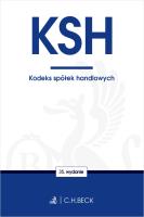 KSH. Kodeks spółek handlowych wyd. 35. Autor: Opracowanie zbiorowe. SmakLiter.pl Okładka książki KSH. Kodeks spółek handlowych wyd. 35
