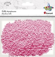 Opakowanie Kulki styropianowe 8g różowe mix 4-6mm